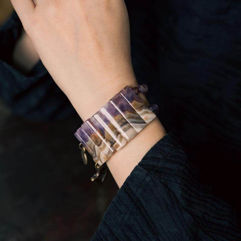 Violet Strata Spiral Wrap