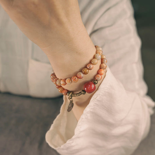 Peach Spiral Wrap