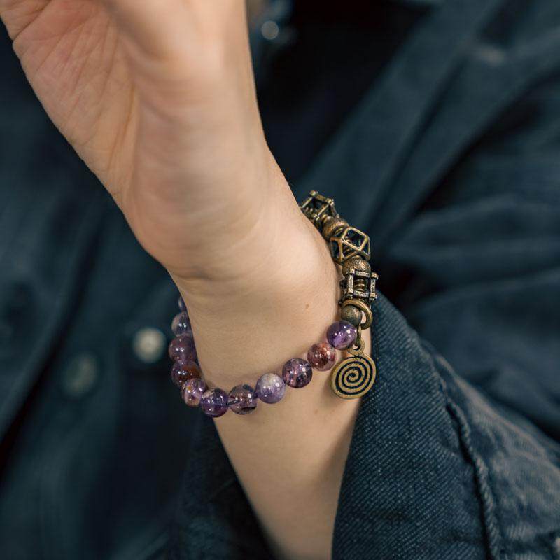 Violet Geo Spiral