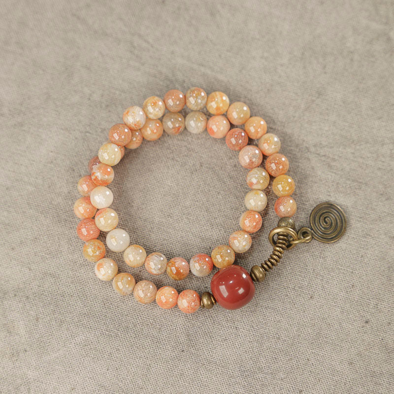 Peach Spiral Wrap