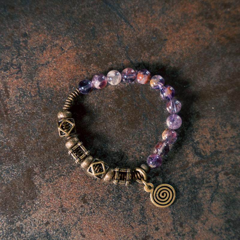 Violet Geo Spiral